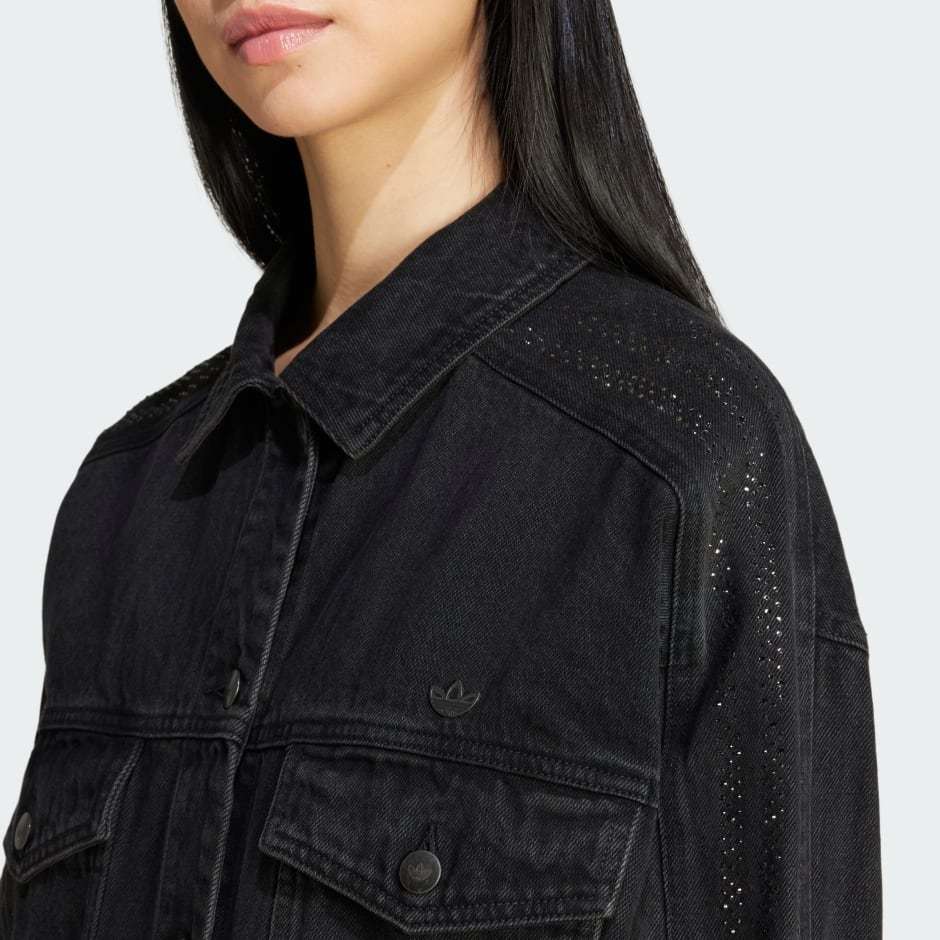 adidas Rhinestone Denim Jacket