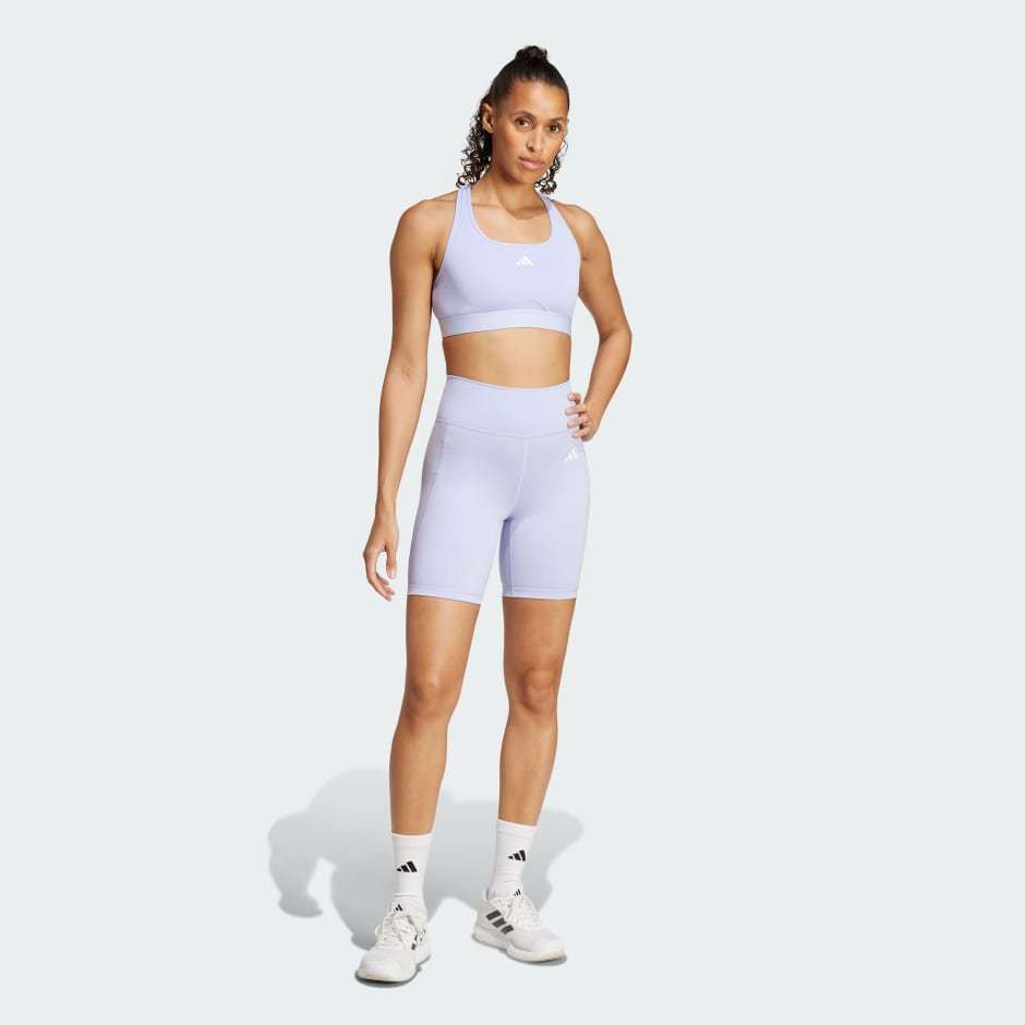 adidas Optime Essentials Stash Pocket 7-Inch Short Leggings