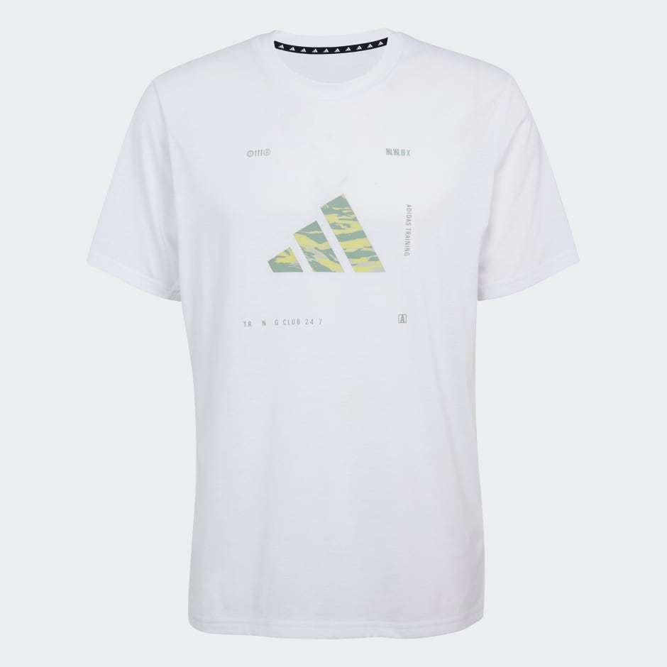 adidas Climacool Training Camo Logo Graphic Tee
