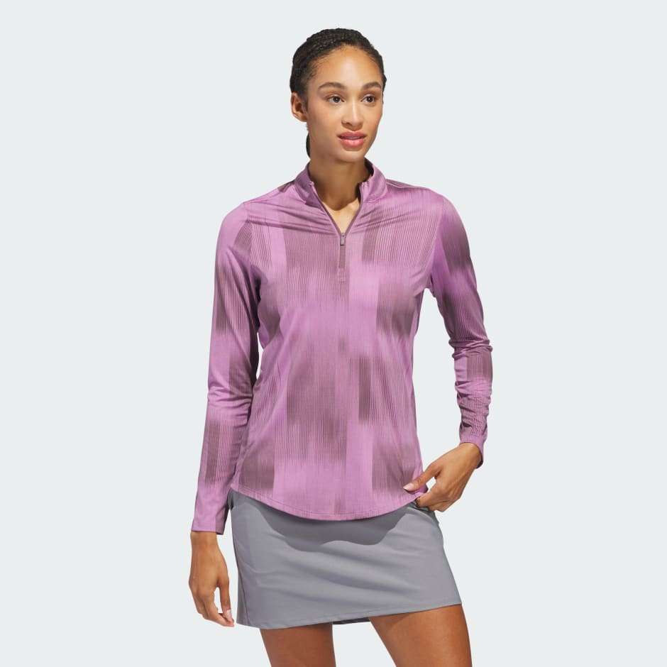 adidas Ultimate365 Printed Quarter Zip Mock