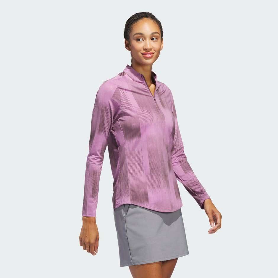 adidas Ultimate365 Printed Quarter Zip Mock