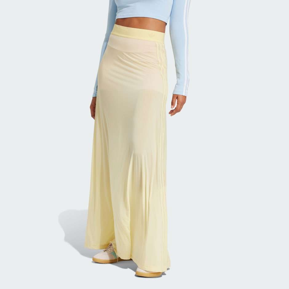 adidas Adicolor Sheer 3-Stripes Long Skirt