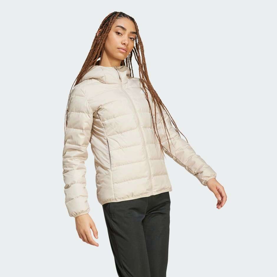 adidas Essentials Light Down Hooded Jacket