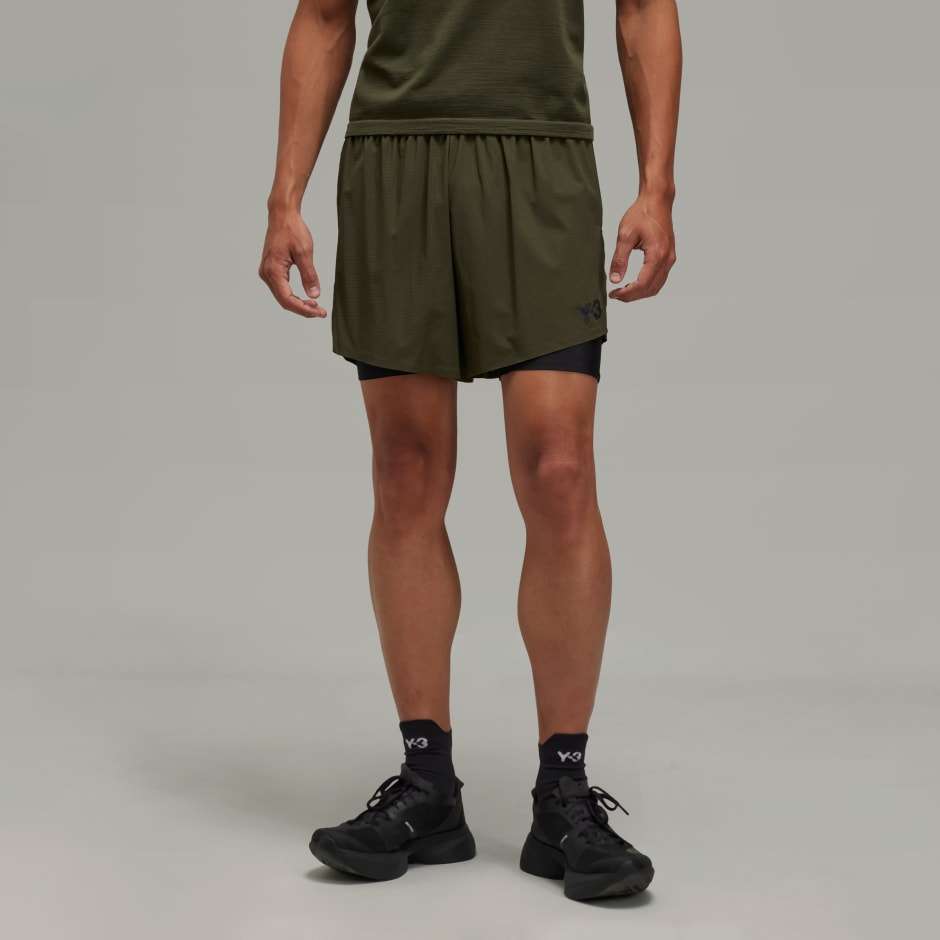 adidas Y-3 Running Shorts with Tights