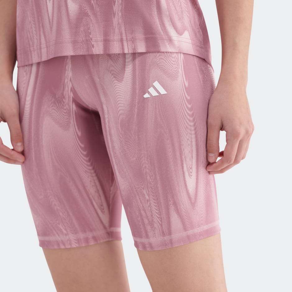 adidas Training Essentials 3-Stripes High-Waisted Short Leggings