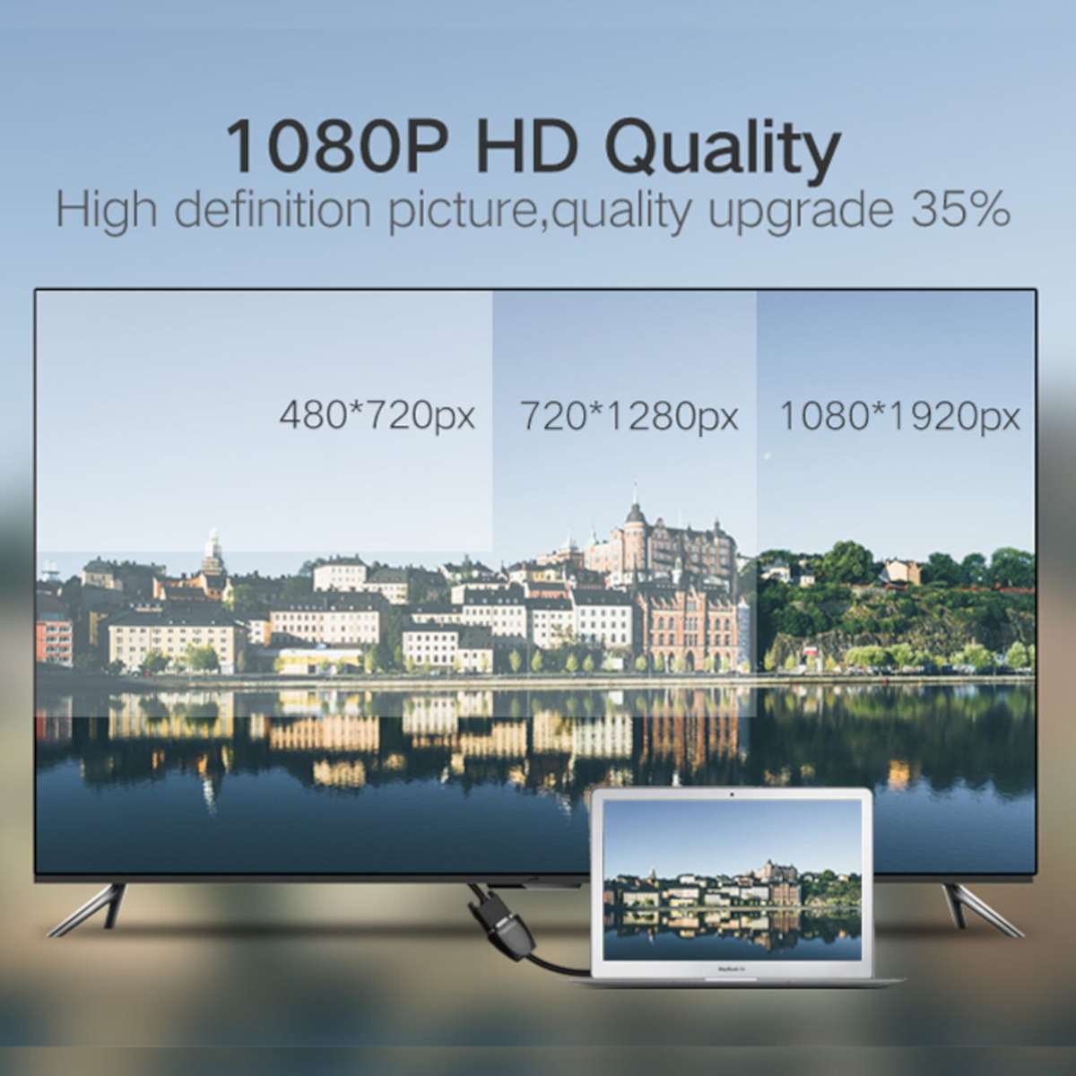 UGREEN HDMI to VGA Converter, 1080p Video Adapter - Black