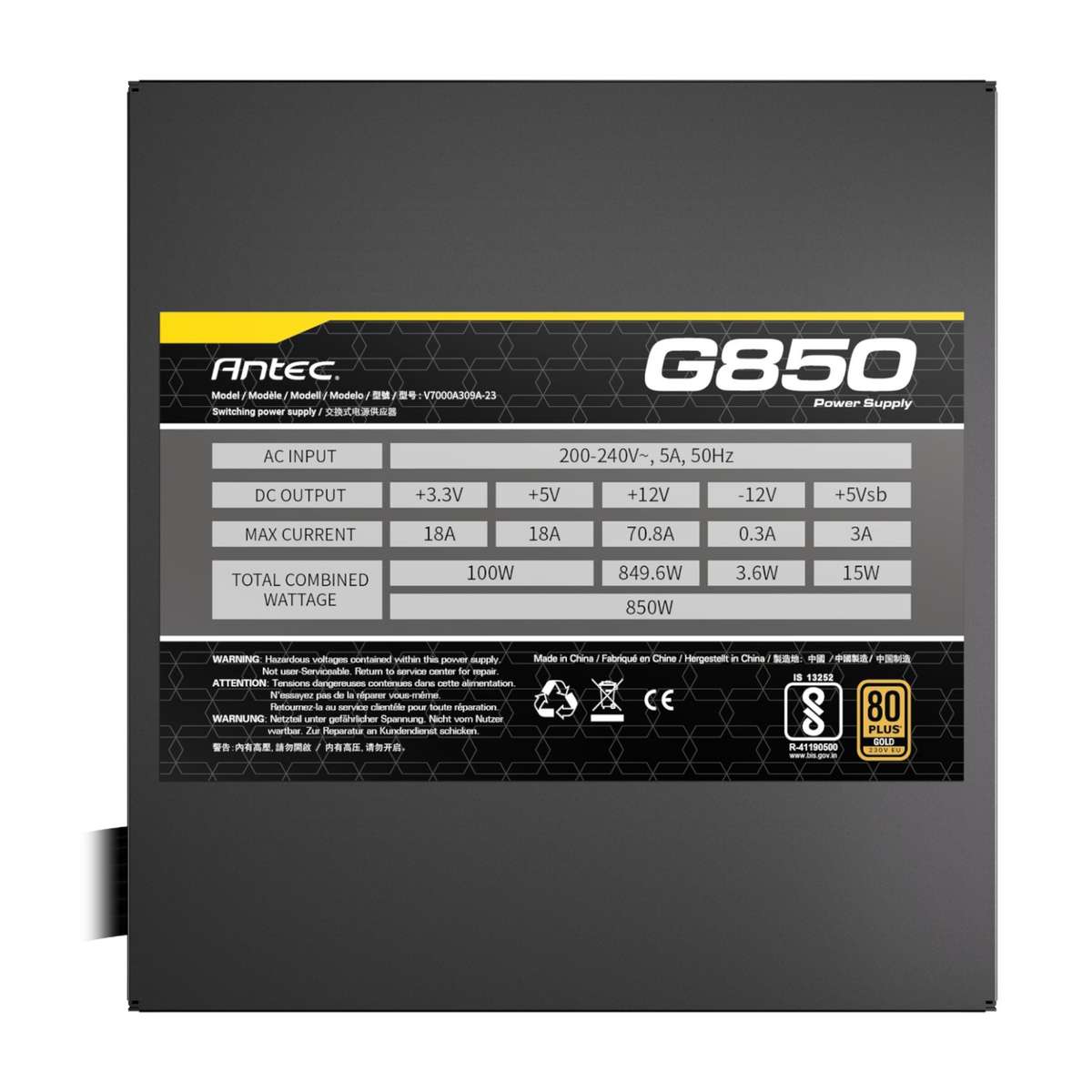 Antec ATOM G850 850W 80 PLUS Gold Semi-Modular Power Supply