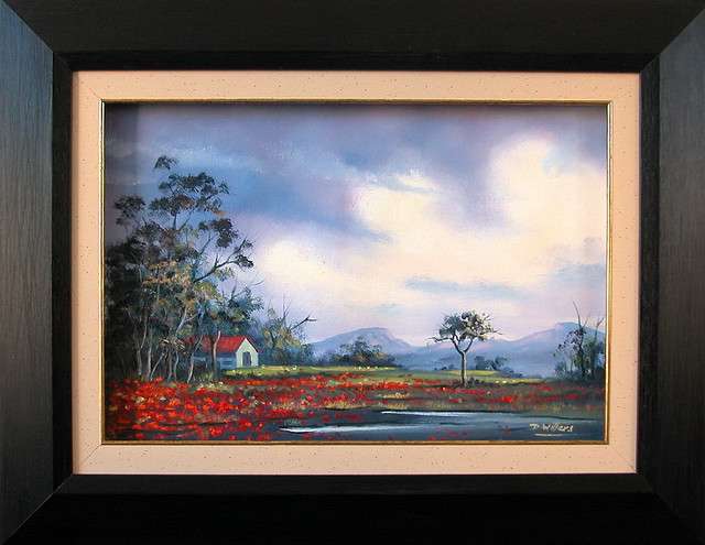 DANE WILLERS: (1949 - ) :Original Oil: Wildflowers. FRAMED. Still Wet.  .Gallery Price: R4500.00
