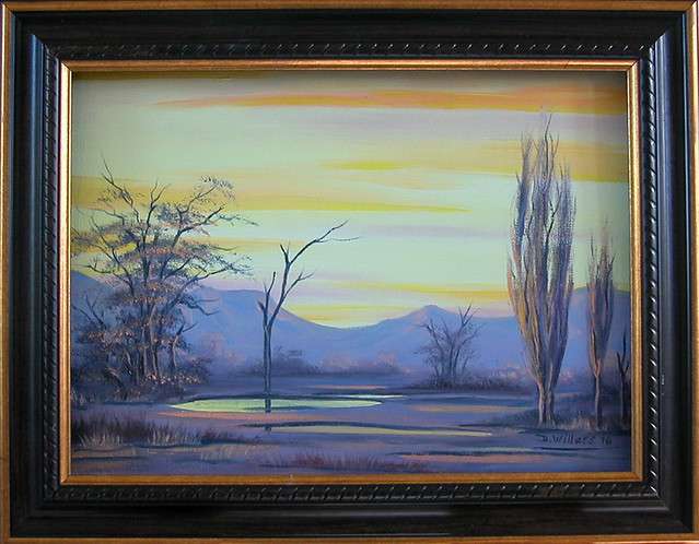 DANE WILLERS (1949 - ) Original Oil: Freestate Dawn. FRAMED !!   Gallery Price: R2900.00