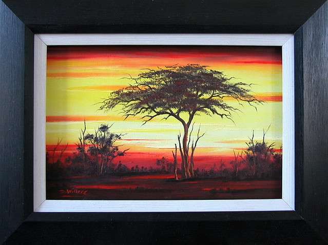 DANE WILLERS (1949 - ): Stunning Original Oil on Canvas: A New Dawn. FRAMED! Gallery Price: R5000.00