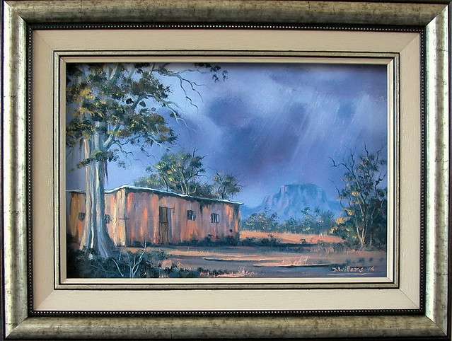 DANE WILLERS:  (1949 -)  Oil: Rural Storm. Gallery Price: R4000.00