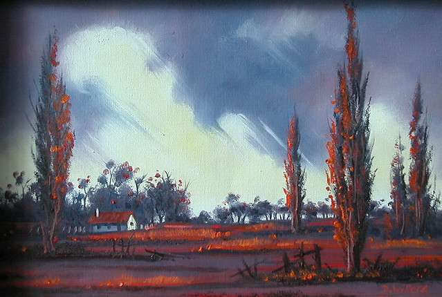 DANE WILLERS (1949 - ): Stunning  Oil: Stormy Sky. Gallery Price: R5000.00