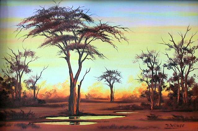 DANE WILLERS:  (1949 - ) Oil:Daybreak,THIS PRICE OFFER CANNOT BE REPEATED !! Gallery Price: R5500.00