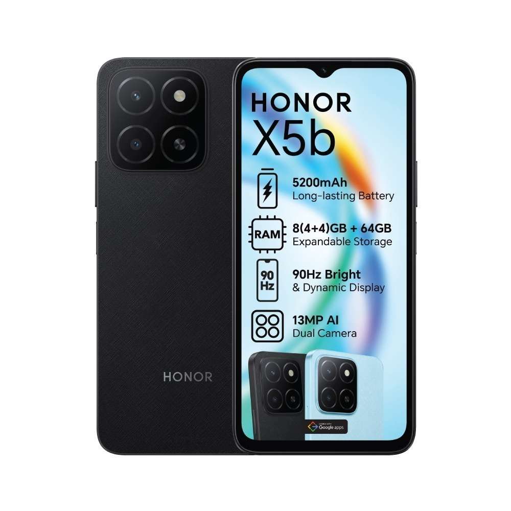 HONOR X5b 4G 64GB Dual SIM - Black