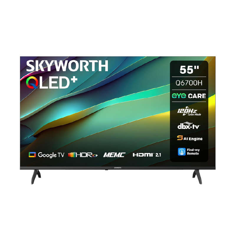 Skyworth QLED Google TV 120HZ, 32gb memory