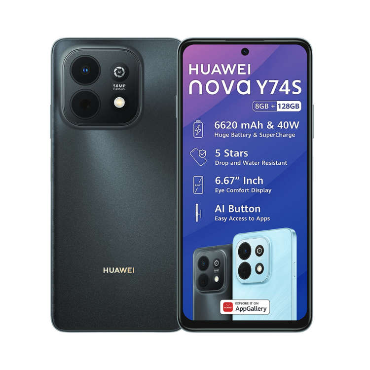 Huawei nova Y74S Black 128GB 4G