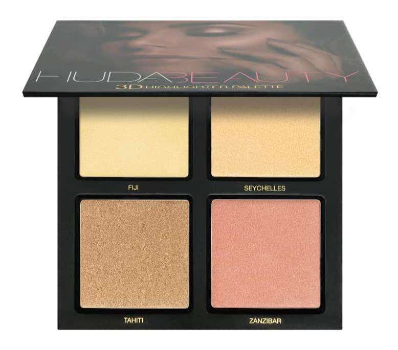 Huda Beauty 3D Cream and Powder Highlighter Palette - Set 1