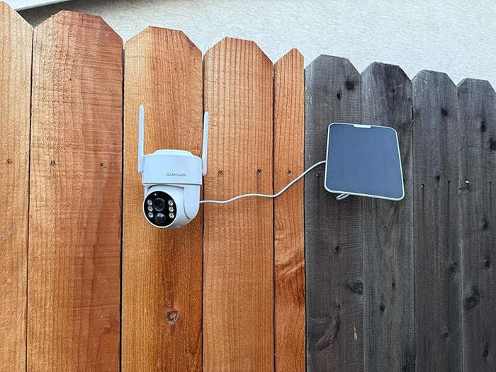 Camcamp SC44 2.5K Solar Wireless Home Security Camera System with 7 inch Touchscreen NVR Monitor