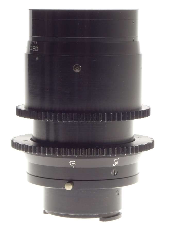 Kinoptik 1:2 f=100mm Apochromat tele camera lens 2/100mm Cameflex hood cap CLA'd