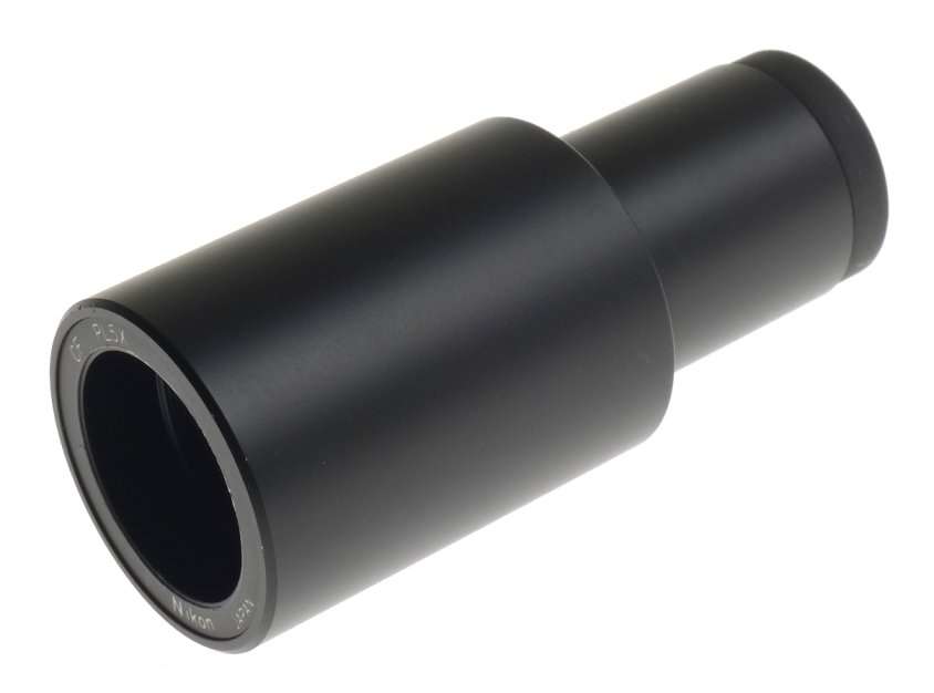 NIKON MICROSCOPE EYEPIECE CF PL5x BLACK LENS USED BARGAIN CLEAN COATINGS