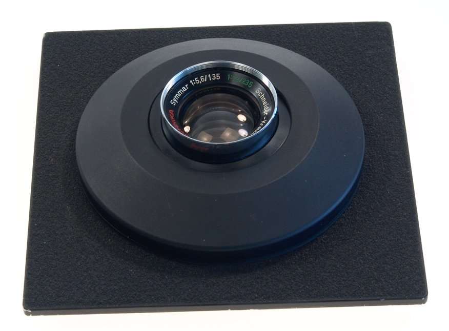 SCHNEIDER SYMMAR 5.6/135mm TECHNIKA LINHOF DUAL 12/235mm SINAR LENS BOARD CLEAN