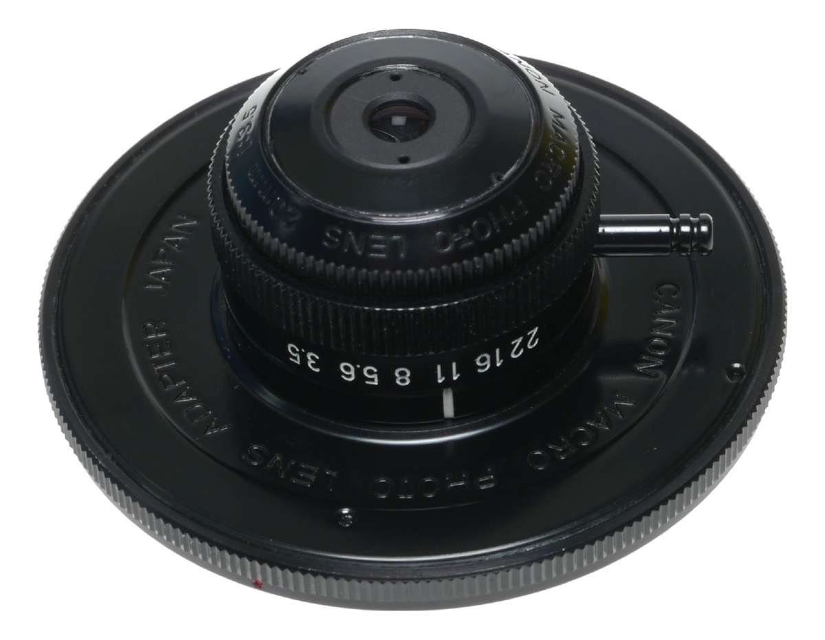 Canon macro photo lens adapter 20mm 3.5 rare Luminar 3.5/20
