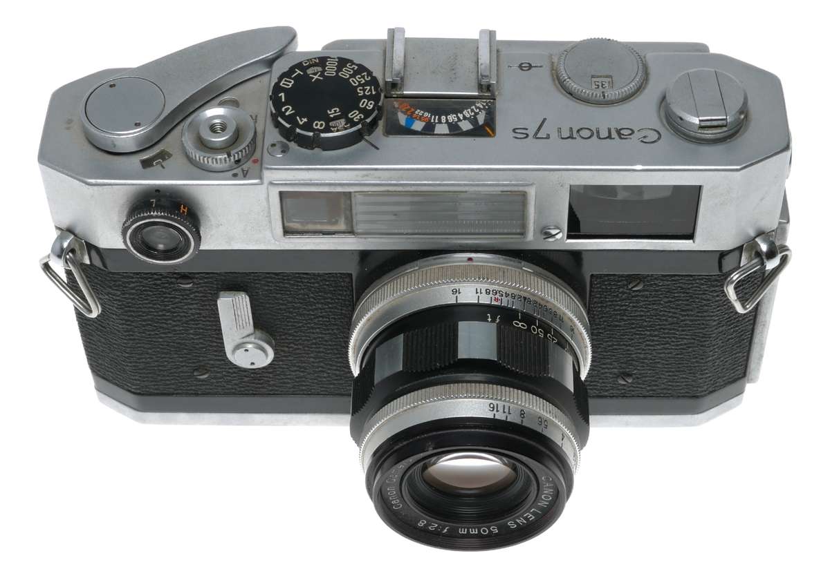 Canon 7S rangefinder 35mm chrome vintage film camera 2.8/50mm lens
