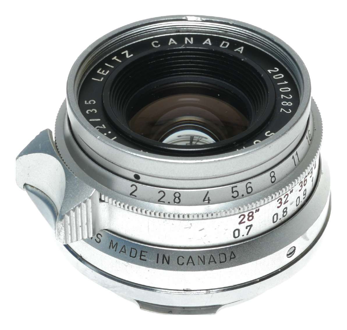 Leica Summicron 1:2/35mm f/2 M lens 8-Element Silver vintage
