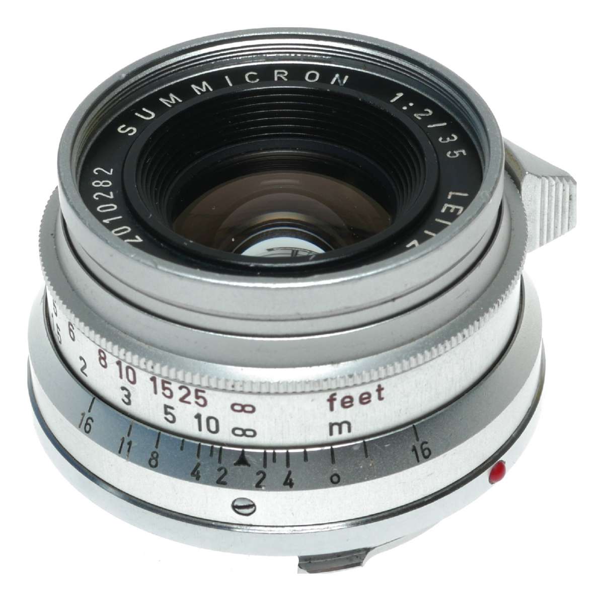 Leica Summicron 1:2/35mm f/2 M lens 8-Element Silver vintage