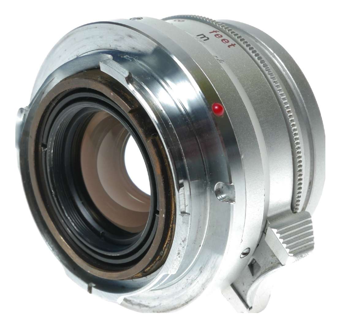 Leica Summicron 1:2/35mm f/2 M lens 8-Element Silver vintage