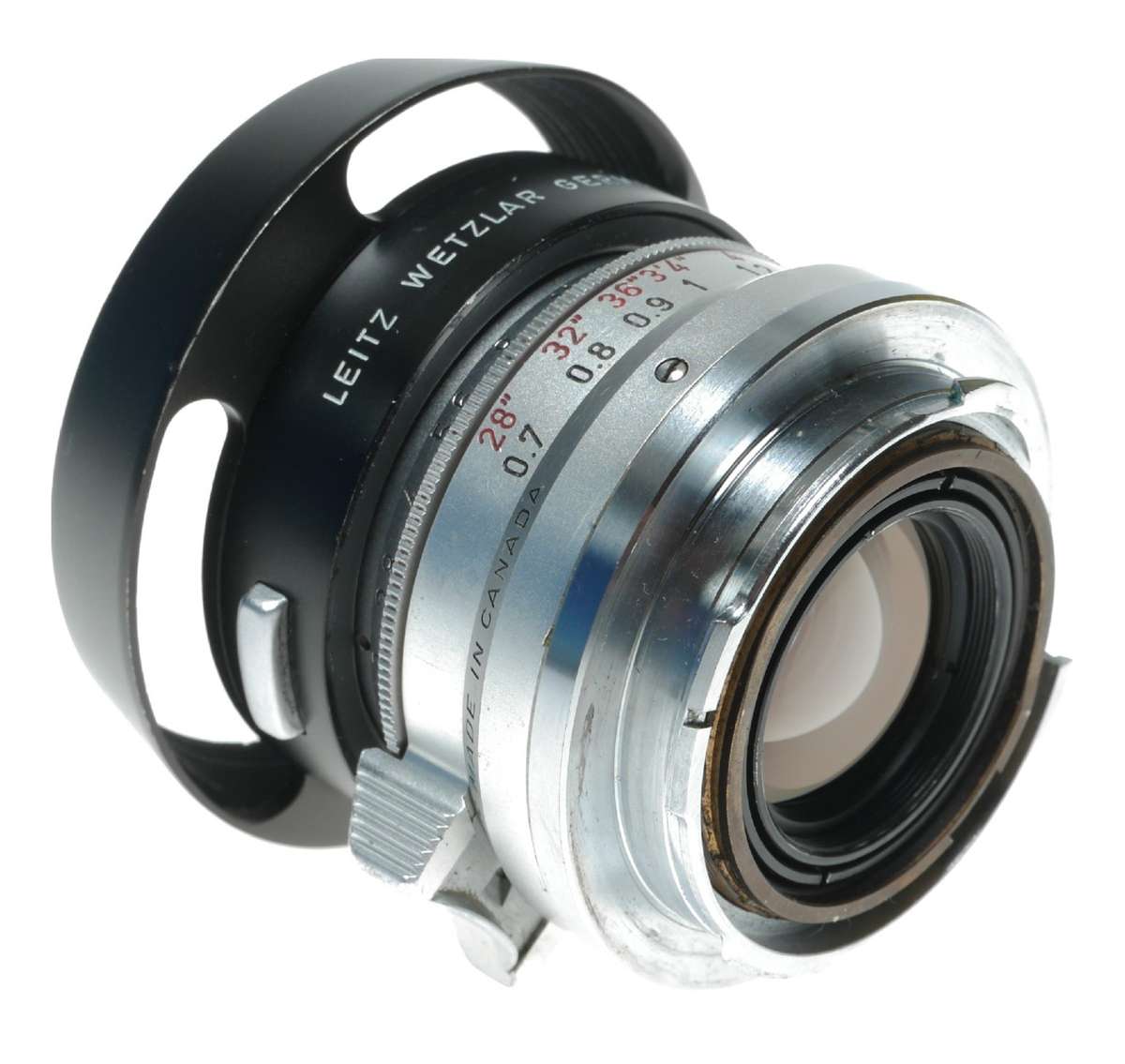 Leica Summicron 1:2/35mm f/2 M lens 8-Element Silver vintage