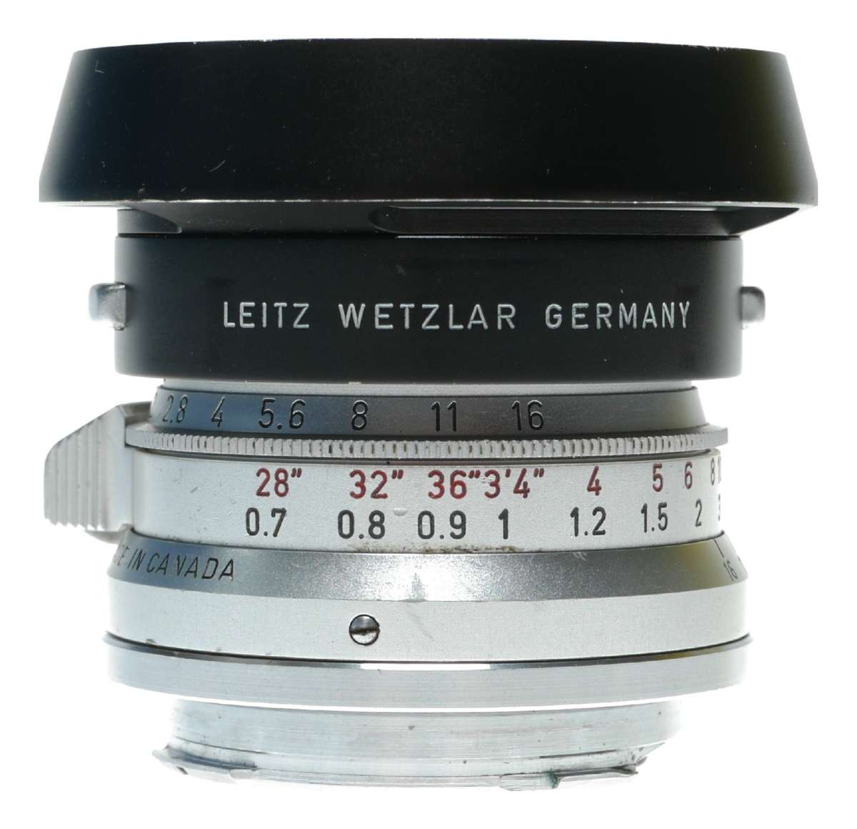 Leica Summicron 1:2/35mm f/2 M lens 8-Element Silver vintage
