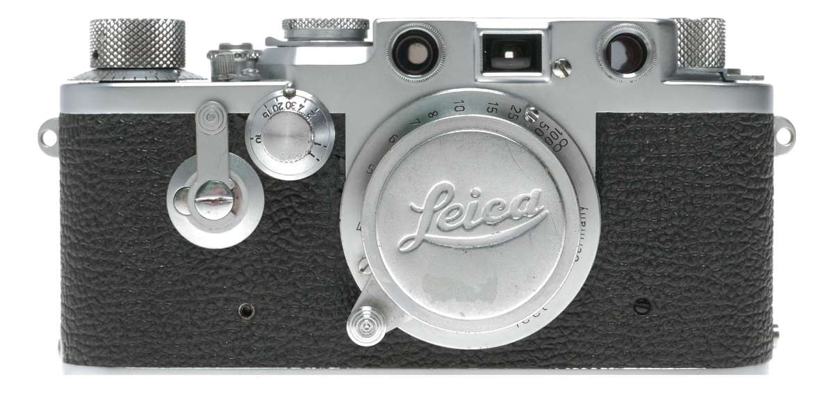 Leica IIIf RF 35mm film camera Leitz Elmar f=5cm 1:3,5 vintage self timer