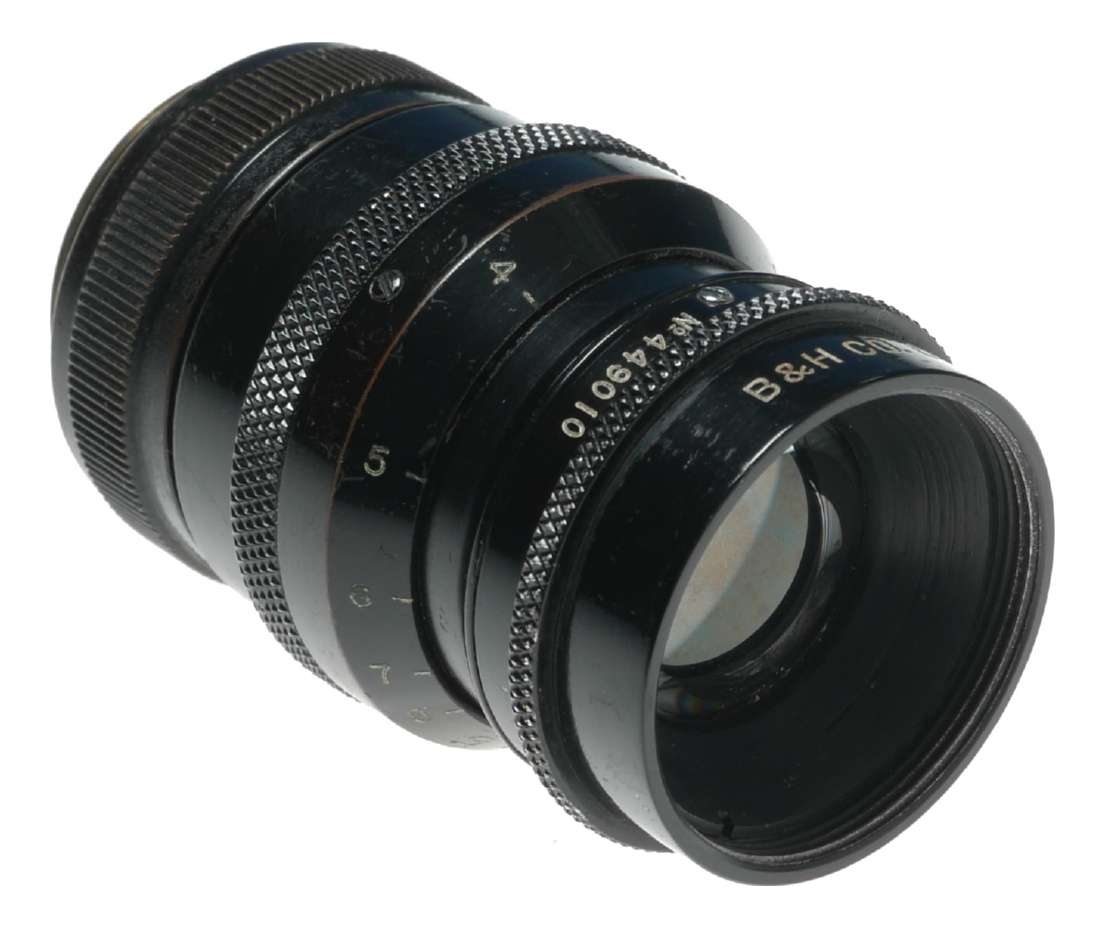 Bell Howell 3 inch f/4 Telate Cine Lens C-Mount for Bolex Beaulieu