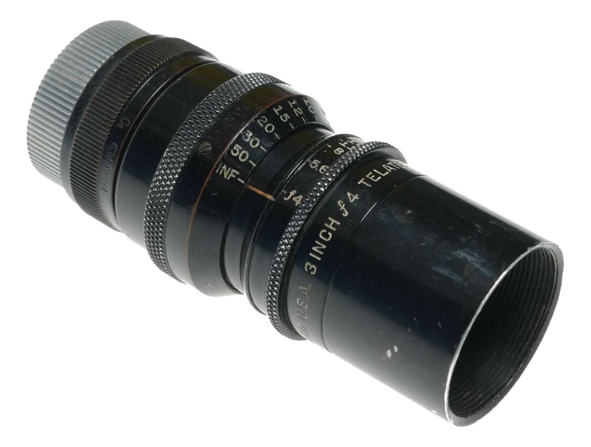 Bell Howell 3 inch f/4 Telate Cine Lens C-Mount for Bolex Beaulieu