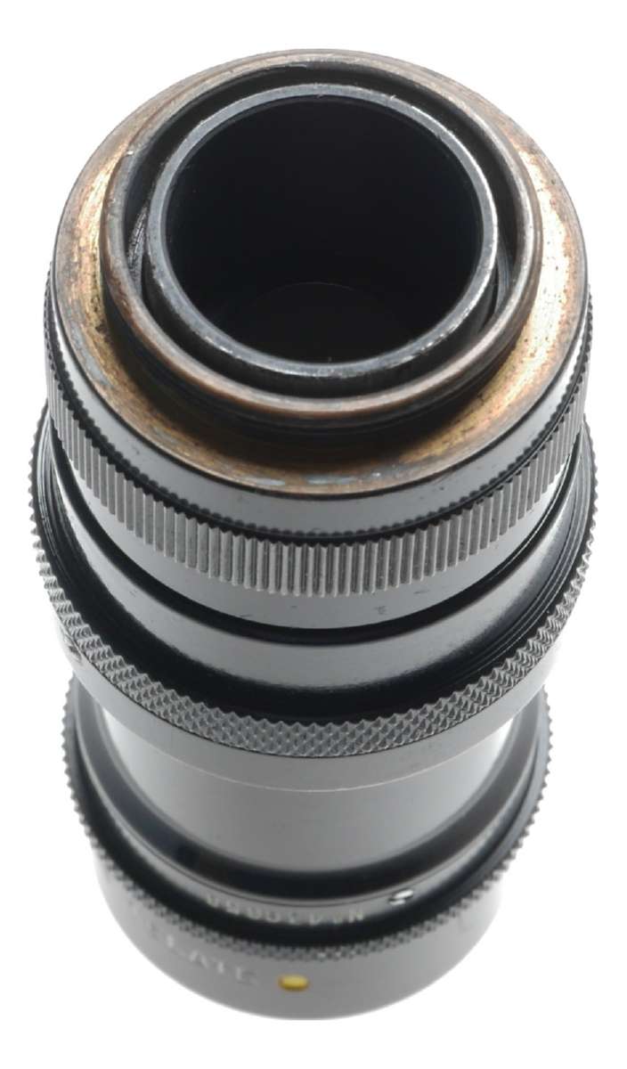 TELATE f4.5 C-Mount 4 inch B H Co. black paint Yellow dot lens 4.5/100mm