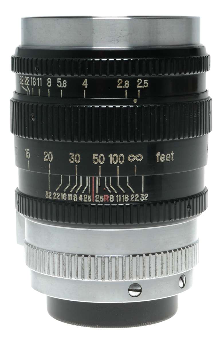 Nippon Kogaku NIKKOR-P 10.5cm F2.5 lens cased Beautiful