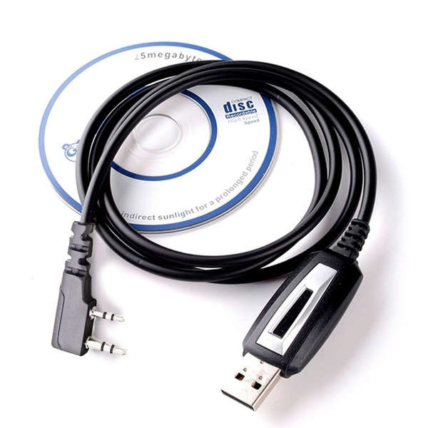 Program Software CD & USB Programming Cable for Baofeng UV-5R BF-888S Radios