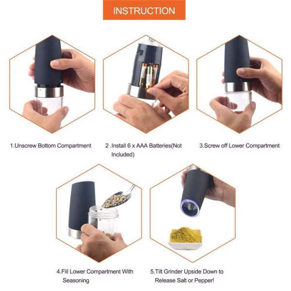 Gravity Electric Salt And Pepper Mill