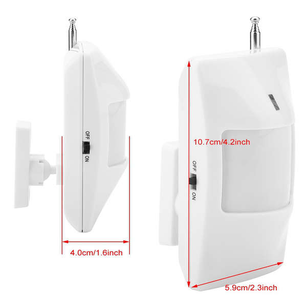 Motion Detector, Wireless PIR Sensor