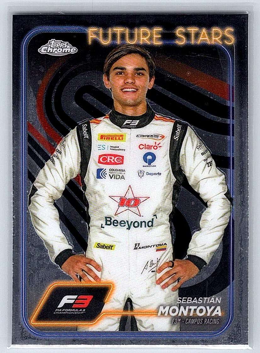 Sebastin Montoya F1 Topps Chrome 2024 #53 - NM