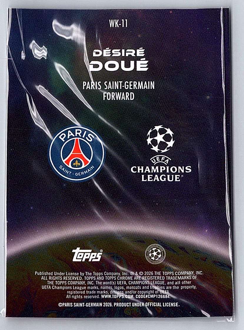Dsir Dou 2025 Topps Chrome UCC #WK-11 - NM