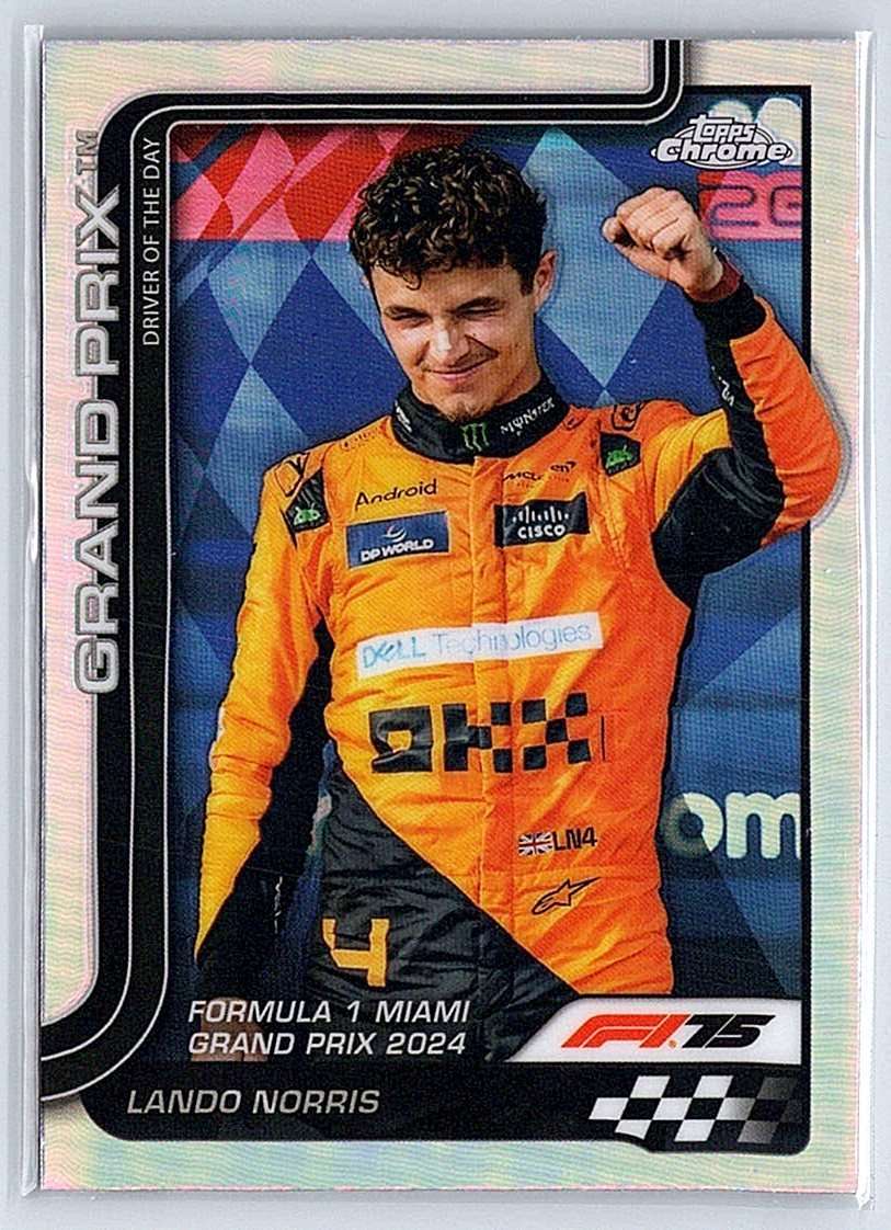 Lando Norris F1 Topps Chrome 2025 #127 (Refractor) - NM