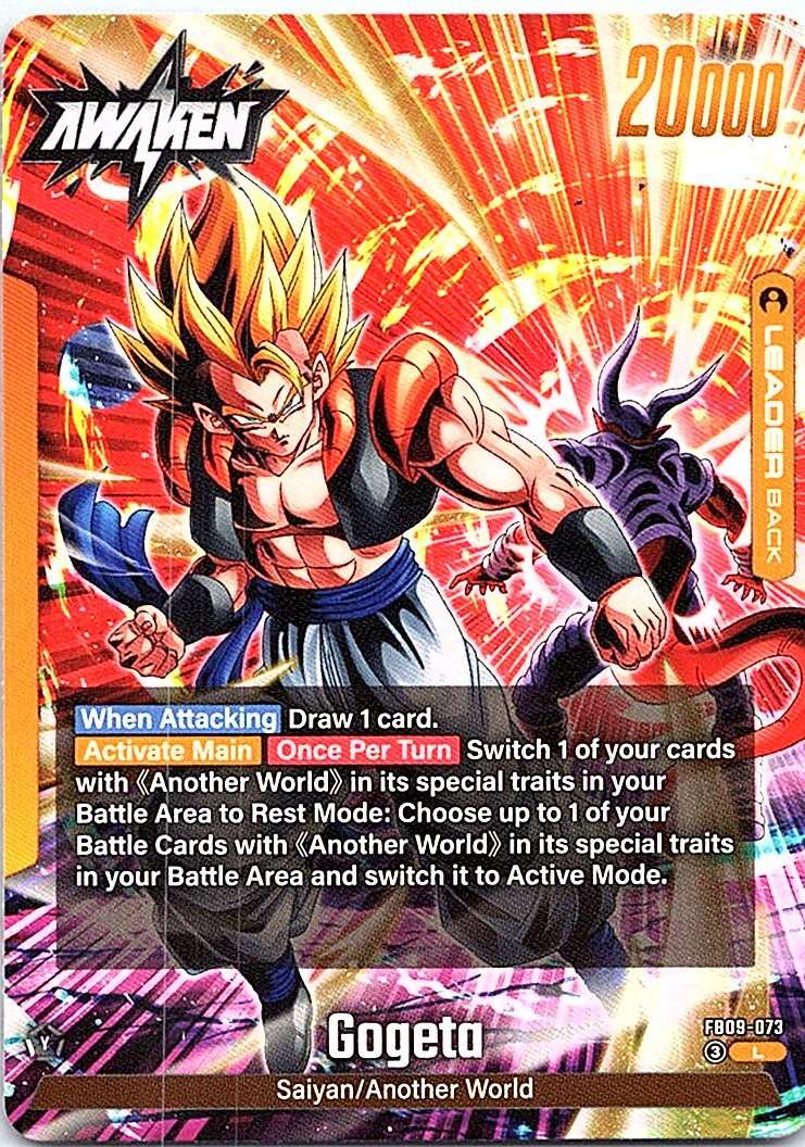 Son Goku/Vegeta // Gogeta Dual Evolution #FB09-073 - NM