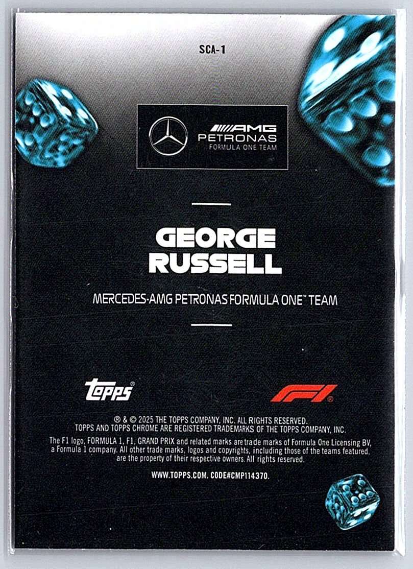 George Russell F1 Topps Chrome 2025 #SCA-1 - NM