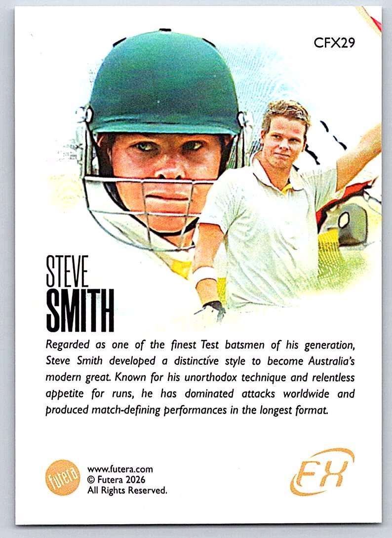 Steve Smith Futera FX Cricket Series 1 #CFX29 - NM