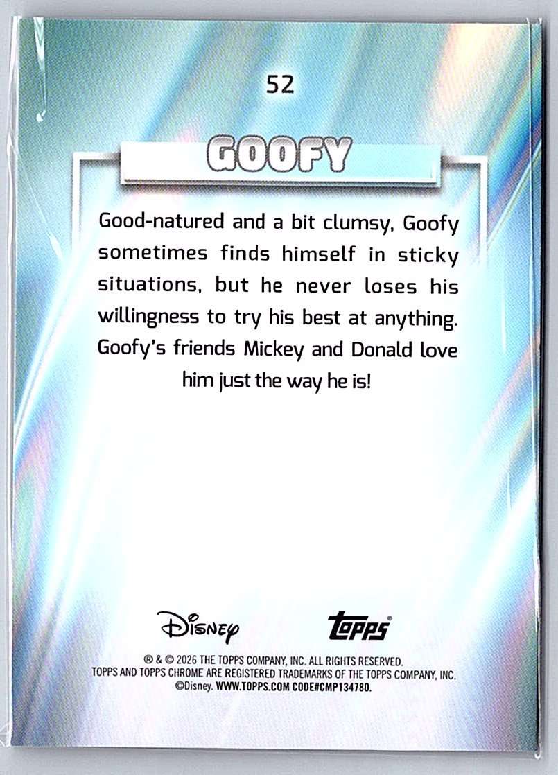 Goofy Topps Disney Chrome 2026 #52 - NM