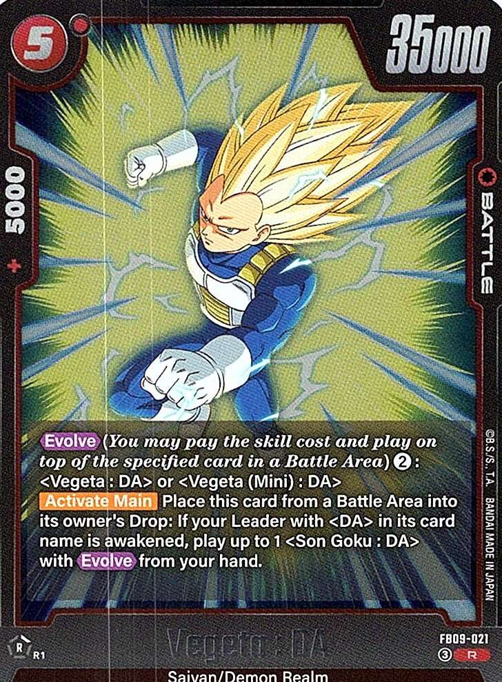 Vegeta : DA Dual Evolution #FB09-021 - NM