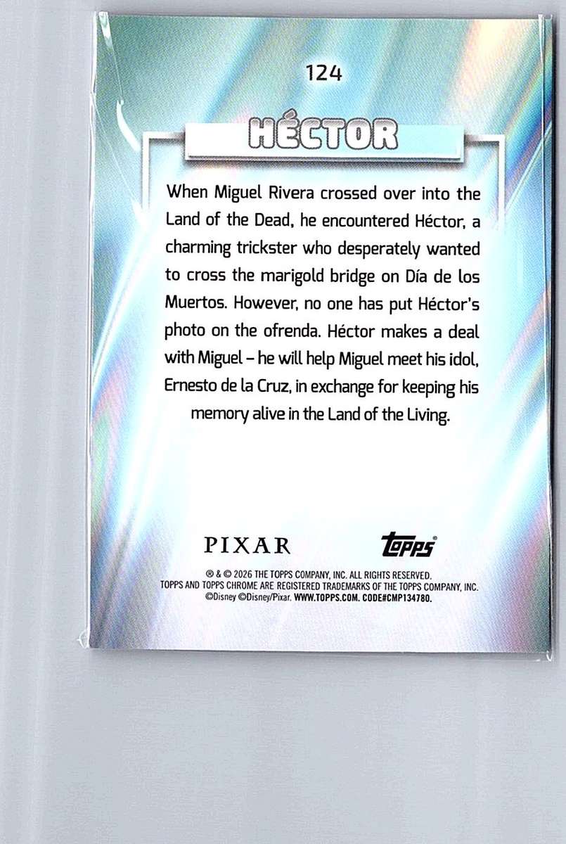Hector Topps Disney Chrome 2026 #124 - NM