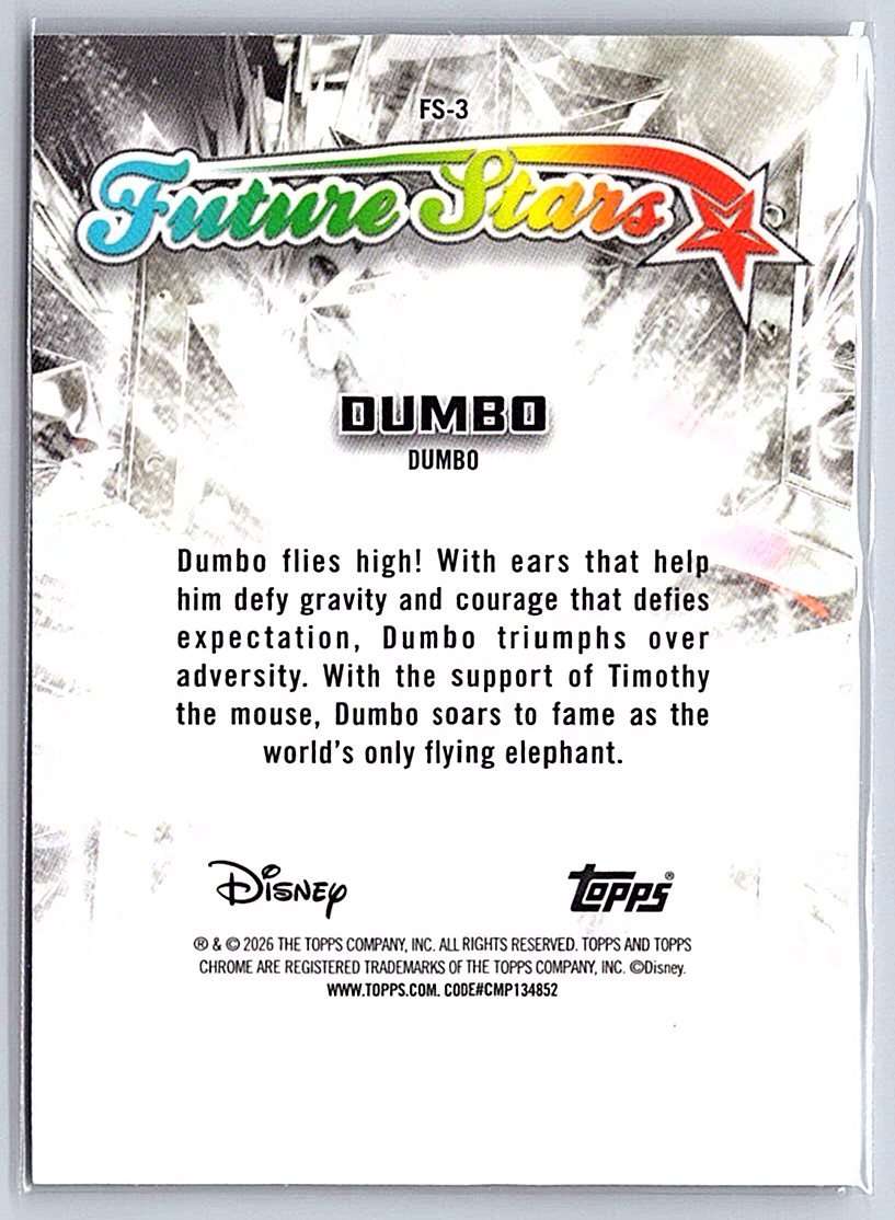 Dumbo Topps Disney Chrome 2026 #FS-3 - NM